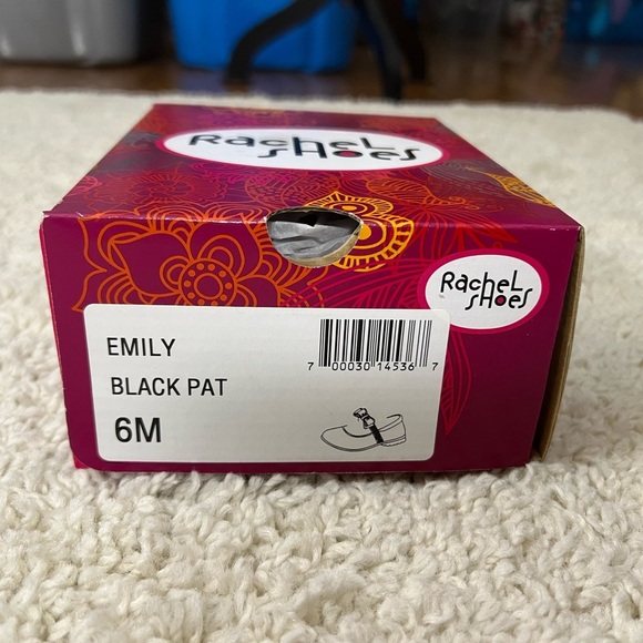 Girls Size 6 Rachel Shoes With Black Patent Leather Bow NIB - Picture 8 of 8